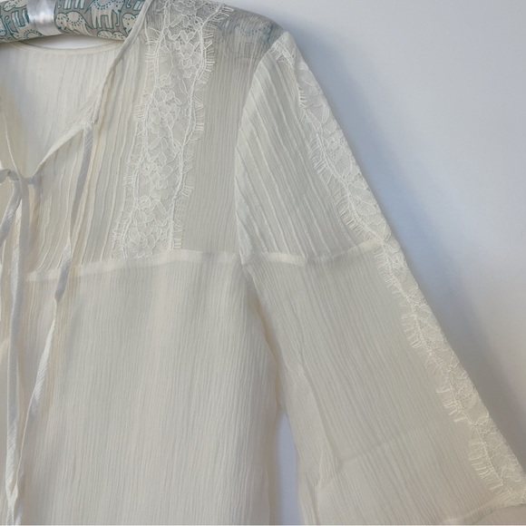 The Kooples 100% Silk Blouse White Women Size M - Picture 2 of 9